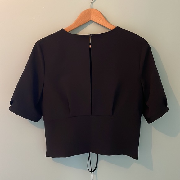 ❣️sold❣️ Topshop Lace up Puffed Sleeved Blouse - Picture 4 of 16